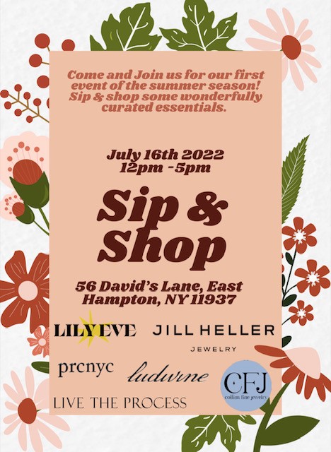 lily eve hamptons popup summer 2022 invite