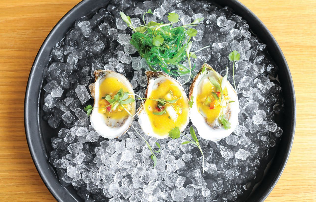 Oysters with chile and vinegar mignonette PHOTO BY ERIC STRIFFLER