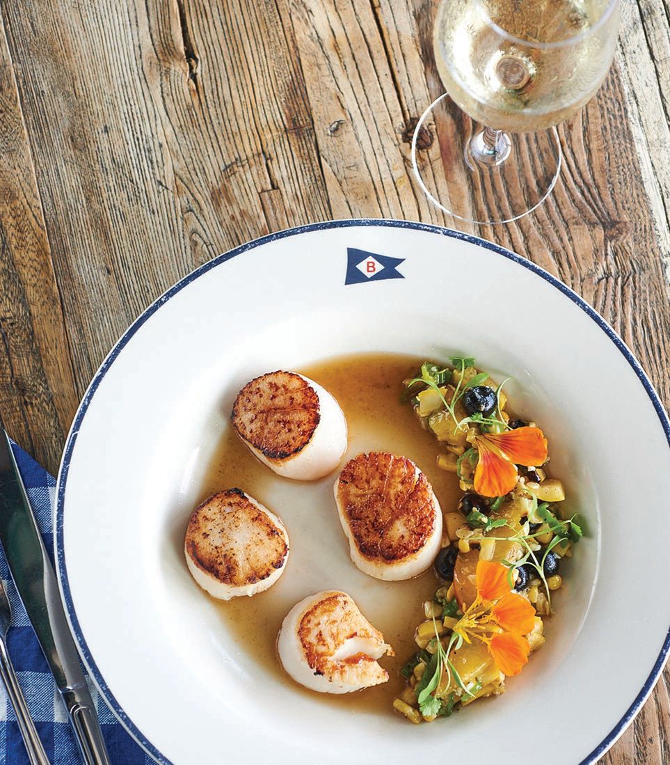 Seared scallops PHOTO BY DOUG YOUNG