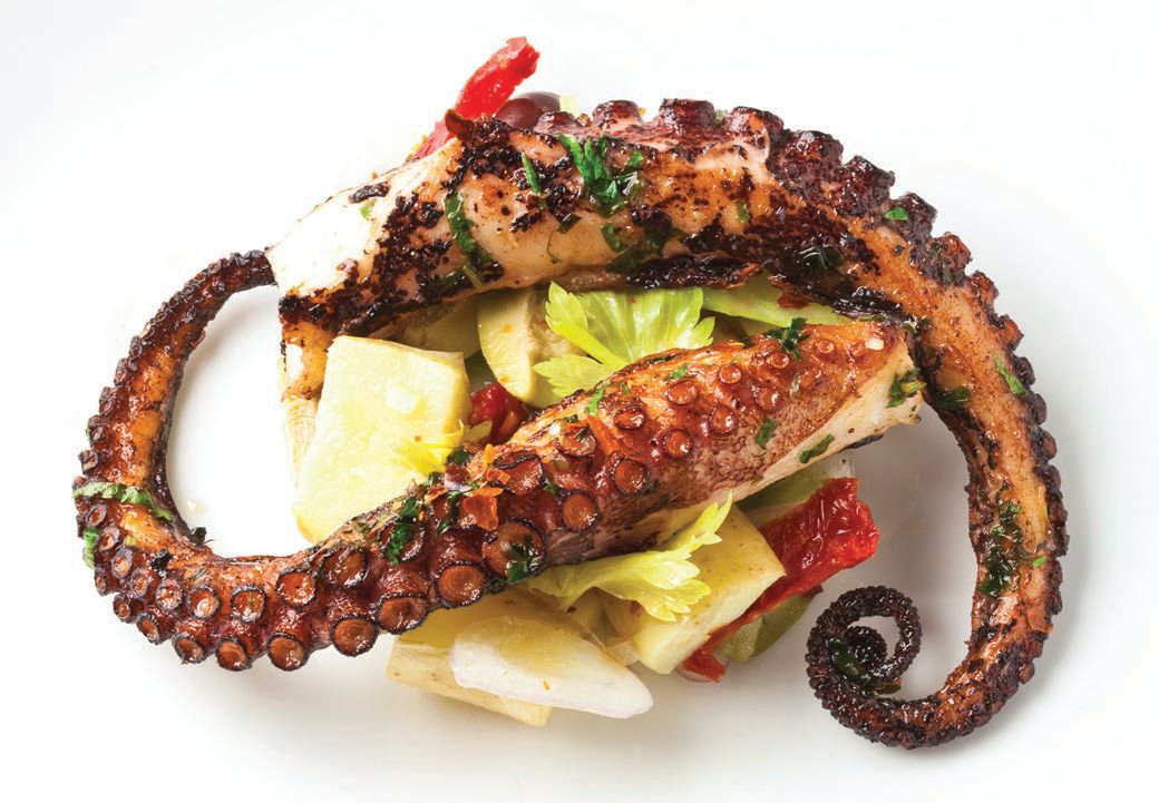 T-Bar grilled octopus. DISH PHOTO COURTESY OF T-BAR