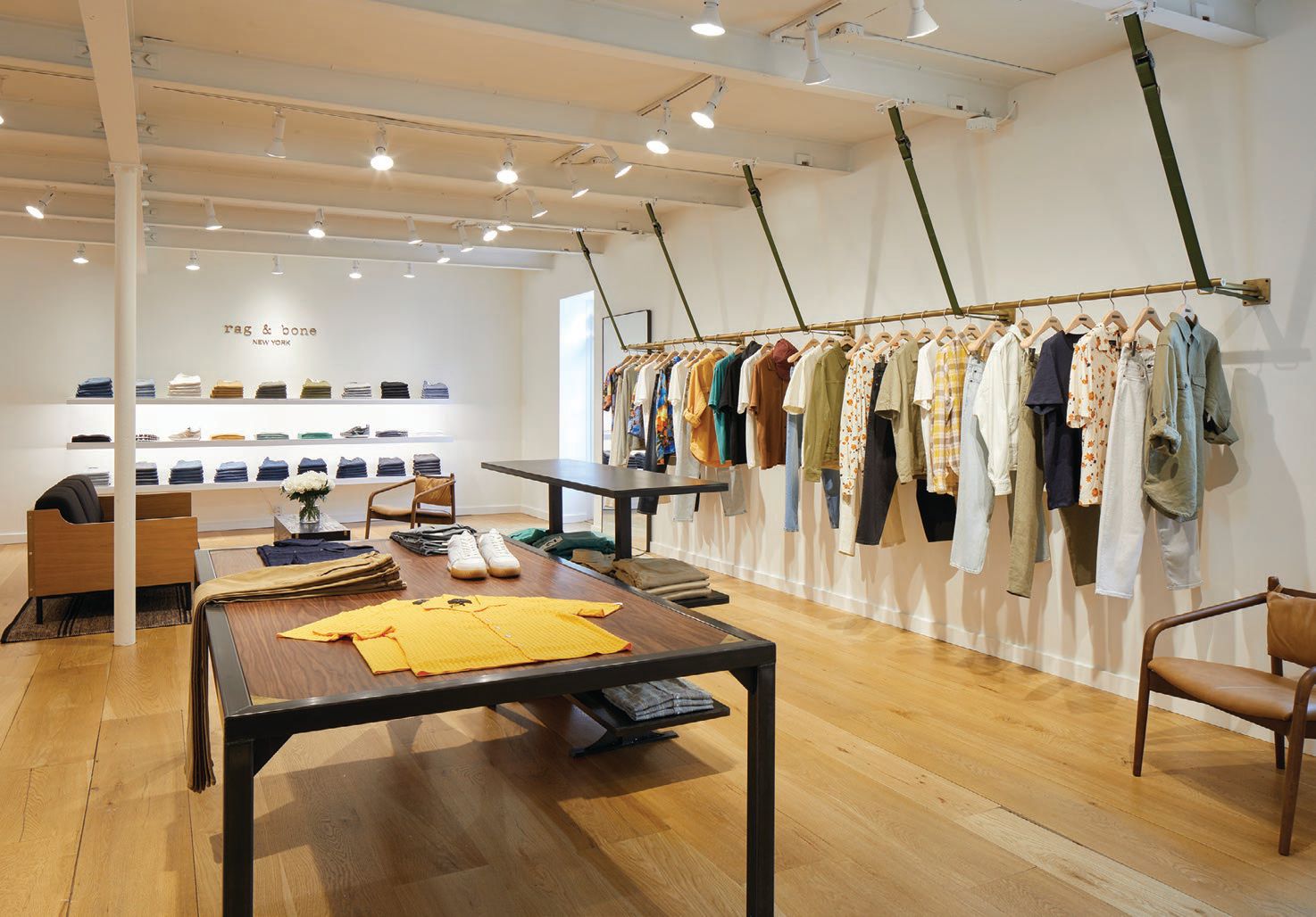 Inside the new Rag & Bone store. STORE PHOTO COURTESY OF THE BRAND