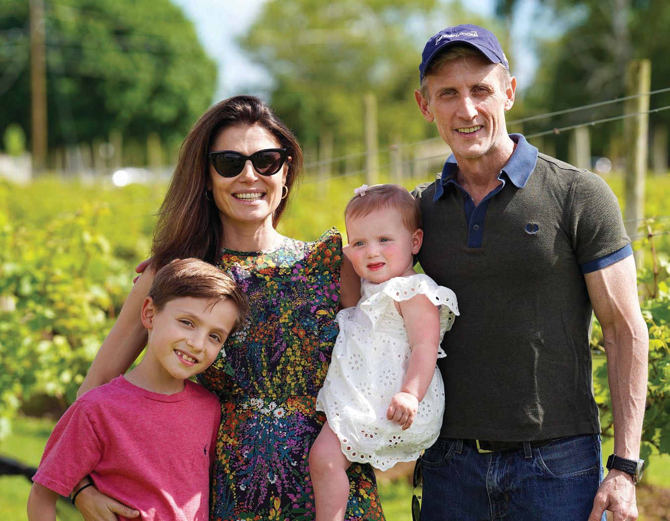 Ev&Em Vineyards owner Dan Abrams with his family PHOTO COURTESY OF BRAND
