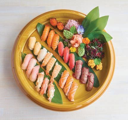 sashimi from Sunset Harbor’s revamped menu  PHOTO COURTESY OF BRANDS
