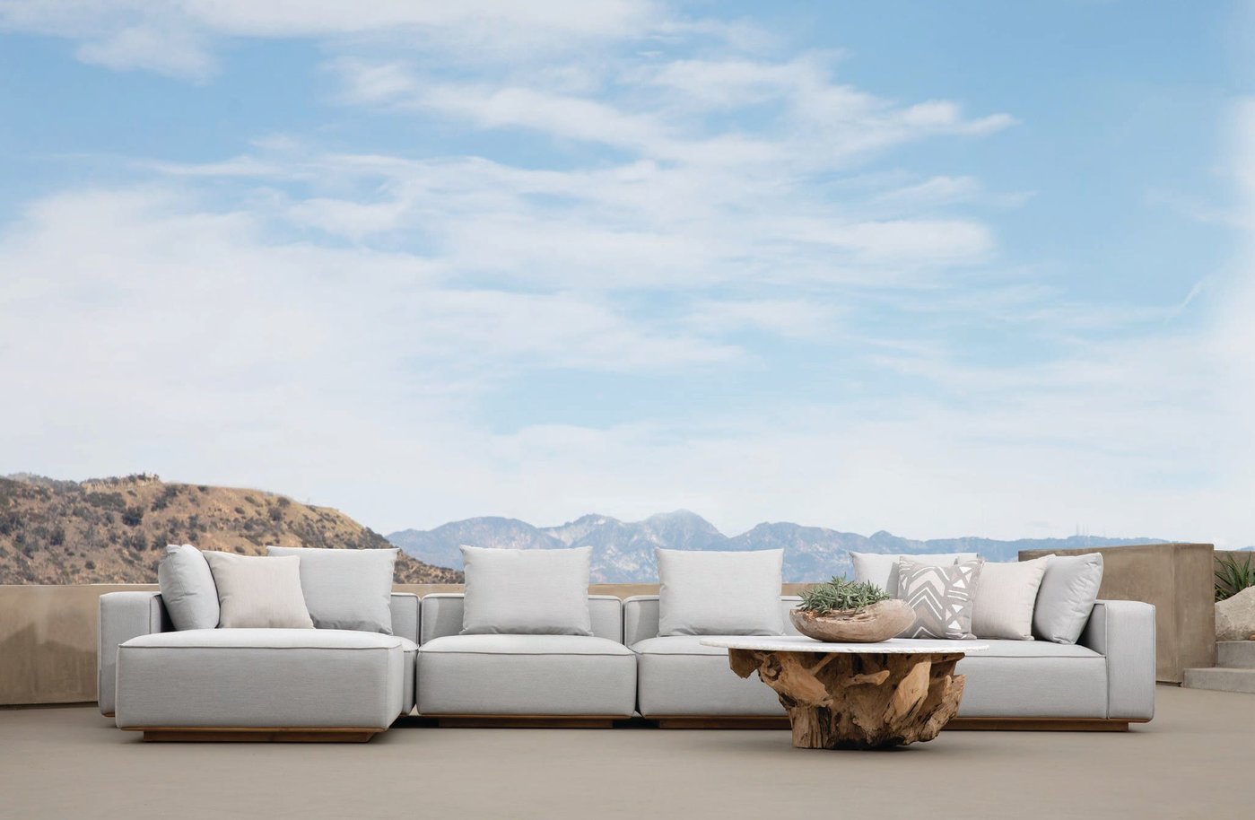 Santorini sofa. PHOTO COURTESY OF BRAND