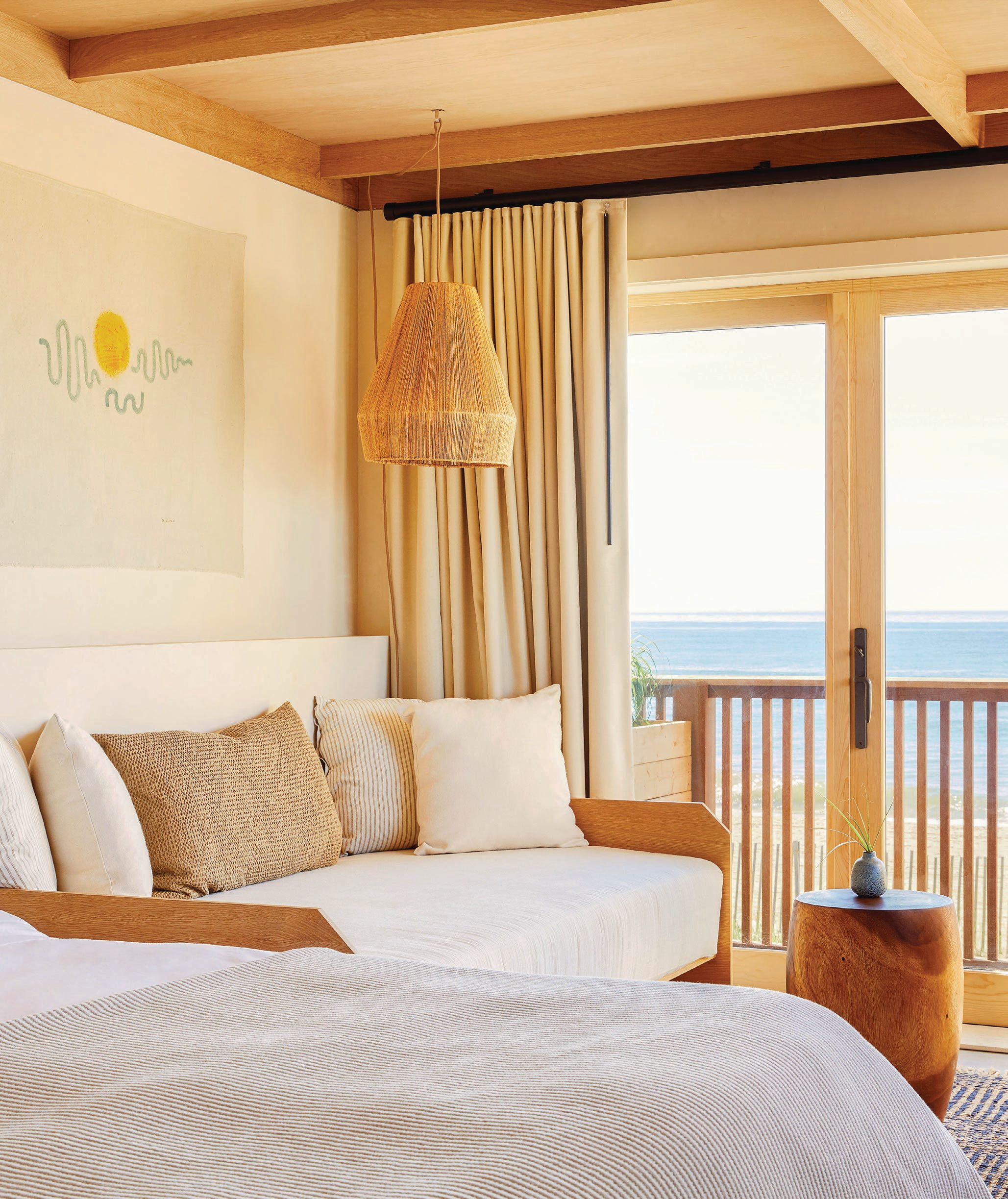 Hues of blue and green from the ocean and surrounding landscape peek through the windows, providing natural light to all of the rooms and suites. PHOTO BY HEIDI BRIDGE AND READ MCKENDREE