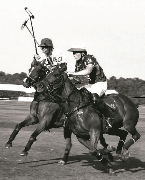 Two Argentinean polo champions, Clemente Zavaleta and Bartolomé Castagnola, at the Chantilly Polo Club PHOTO: BY ALINE COQUELLE