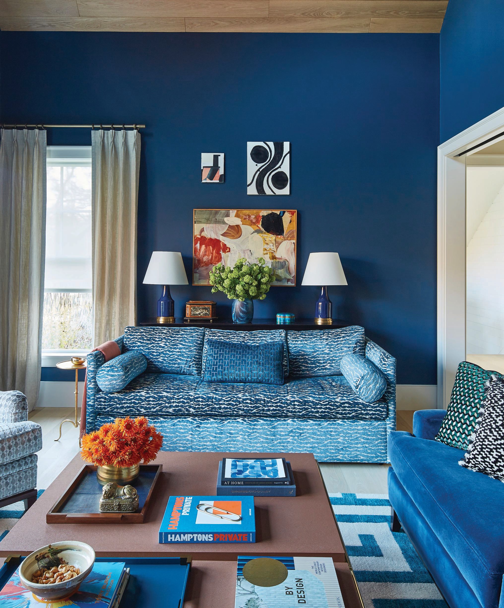 Finished in hues of blue, this East Hamptons home is the ultimate summer getaway. PHOTOGRAPHED BY JACOB SNAVELY