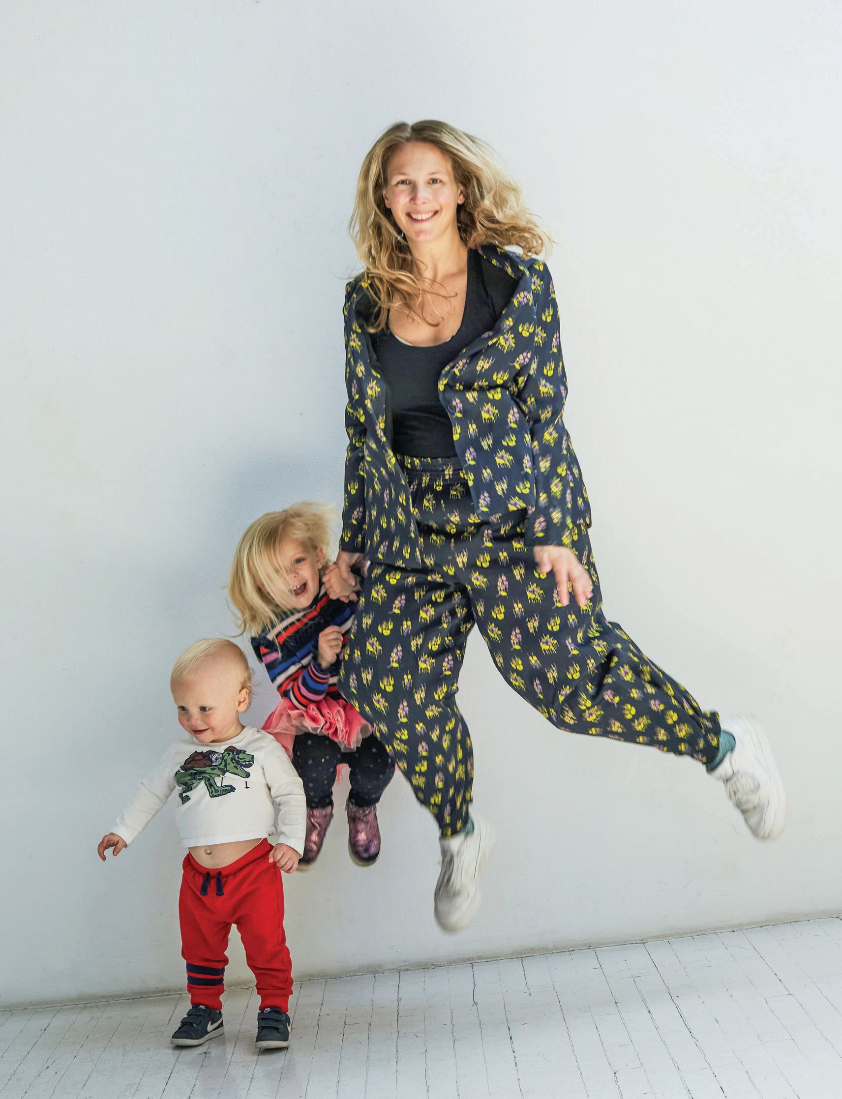 Sophie Elgort with her children Stella and Artie captured by her father, celebrated photographer Arthur Elgort PHOTO BY ARTHUR ELGORT/COURTESY OF SOPHIE ELGORT