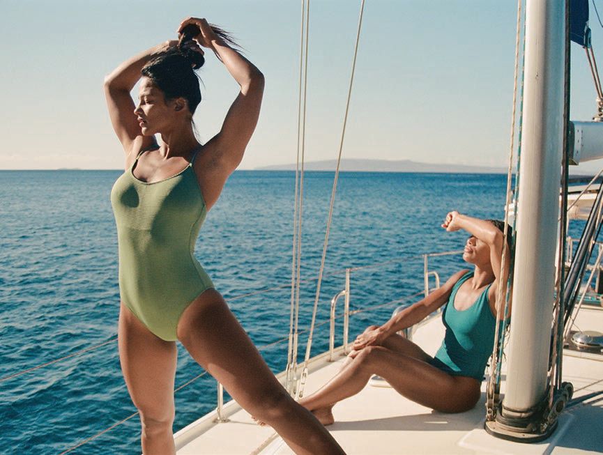The Amalfi in sea green and the Ibiza in azure PHOTO COURTESY OF THE BRAND