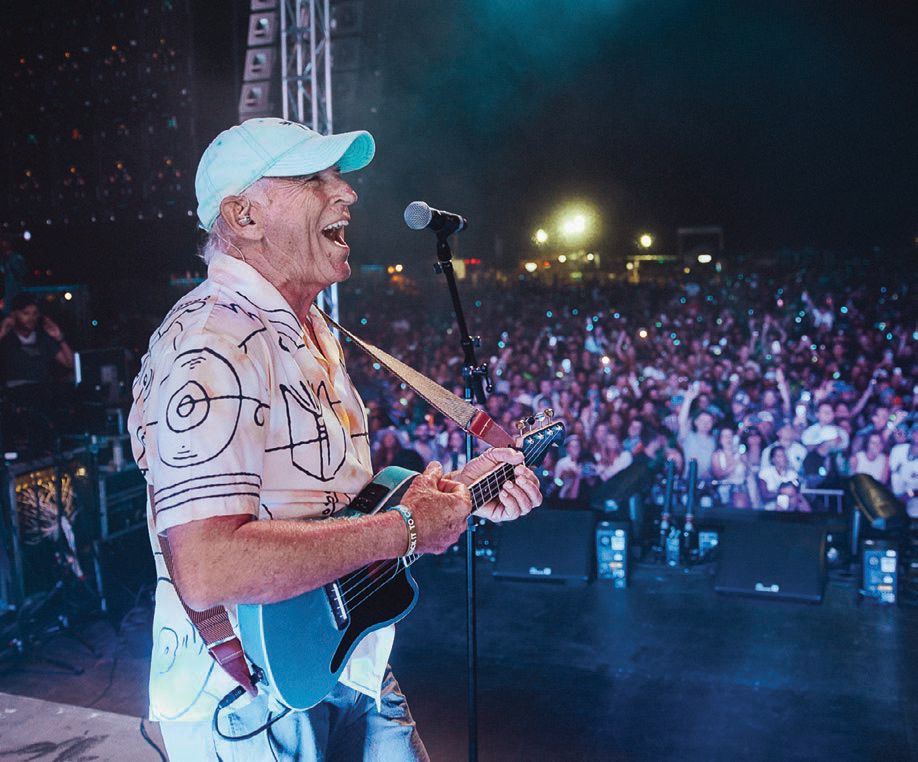 Jimmy Buffett performing at the Palm Tree Music Festival. PHOTO BY JOHANNES LOVUND