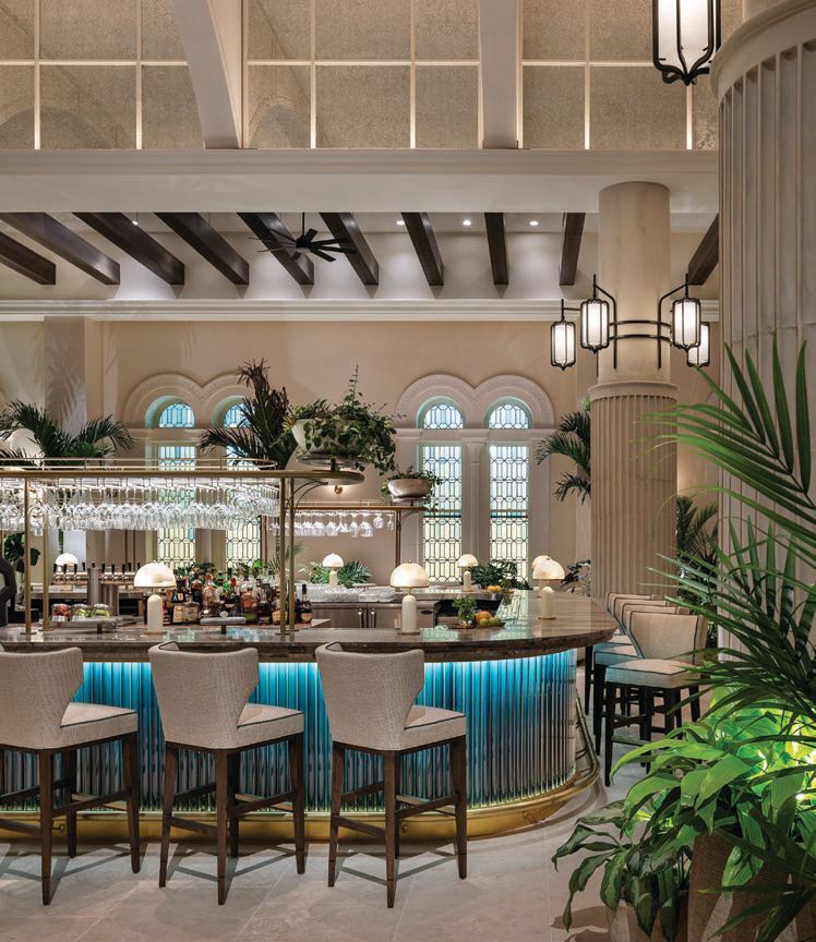 Drink and clink at The Boca Raton’s bar. PHOTO COURTESY OF DISCOVER THE PALM BEACHES AND THE BRANDS