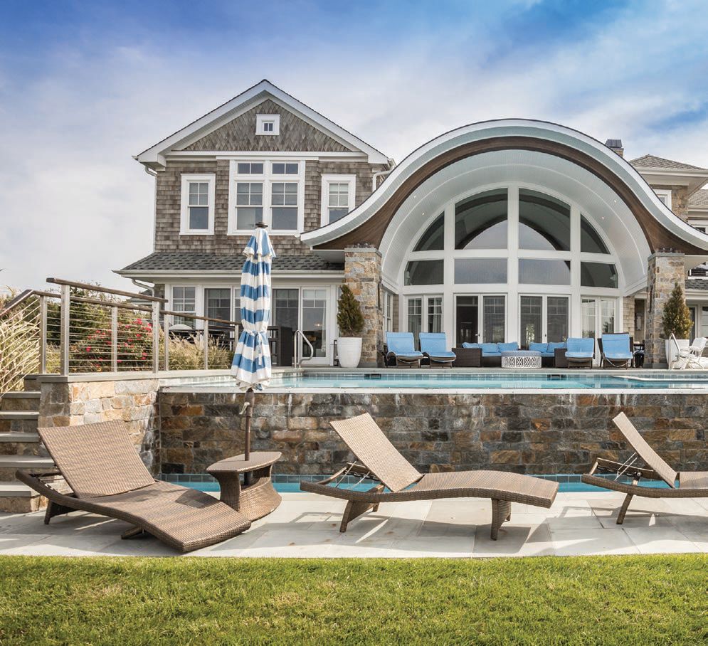 Naples’ favorite project is a waterfront build in Eastport with stunning architectural details. PHOTO BY MIRANDA GATEWOOD