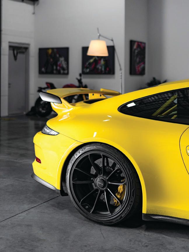 Founder Chris DiJorio showcases his 991 GT3 in Racing Yellow. PHOTO BY UGUR DURSUN