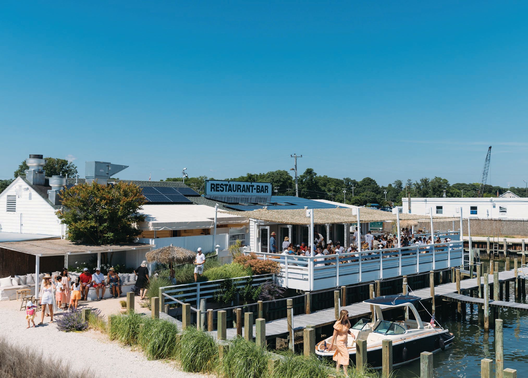 Claudio’s Greenport is the ultimate dock-and-dine destination on the North Fork. CLAUDIO’S PHOTO BY CAM BURTON