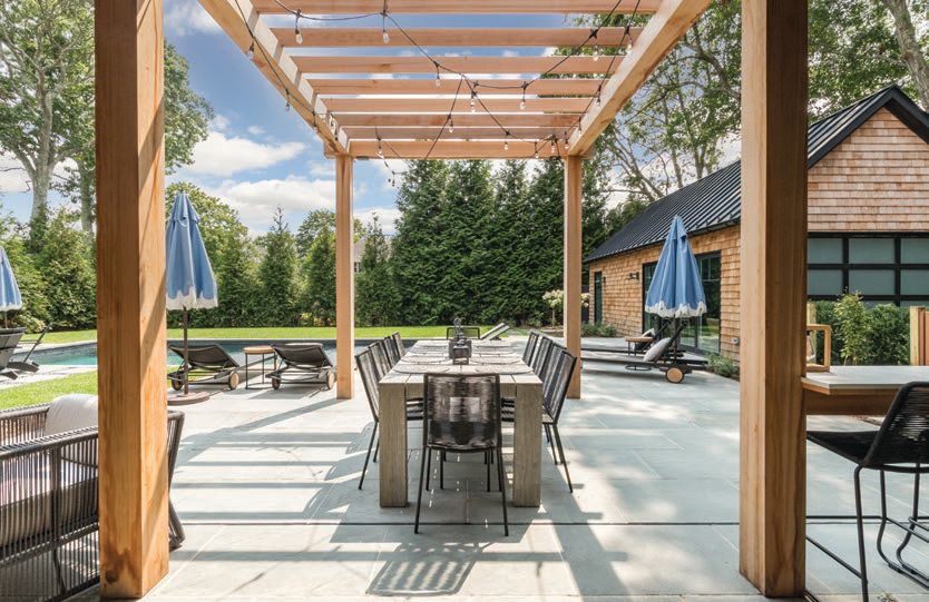 Patio dining furniture from Article PHOTOGRAPHED BY TIM HILL